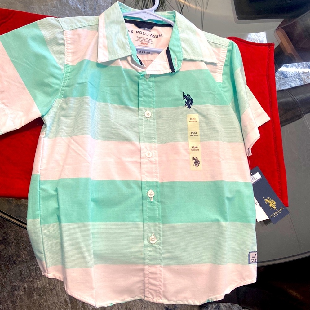 Boys Polo Button Up Shirt